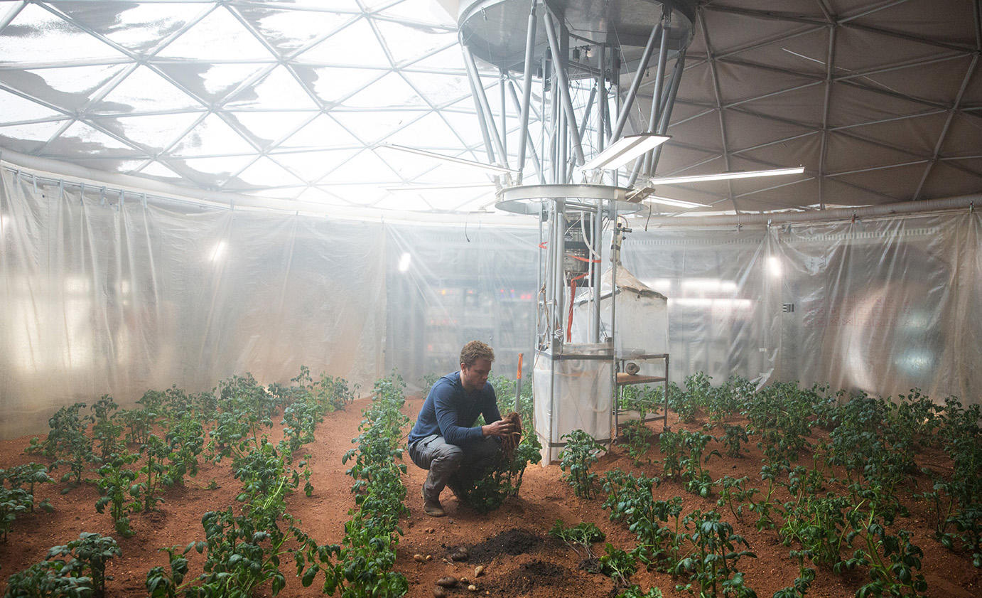 La serre de Mark Watney, incarné par Matt Damon dans Seul sur Mars ©20th CENTURY FOX 2015